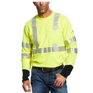 Ariat Hi Vis t-shirt in mens size S fire resistant FR